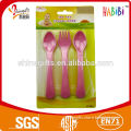 Fancy curved PP baby spoon sets